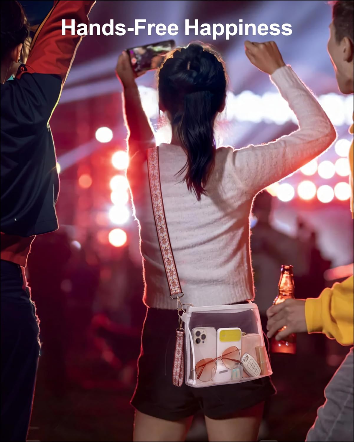 PACKISM Clear Bag Stadium Approved for Women