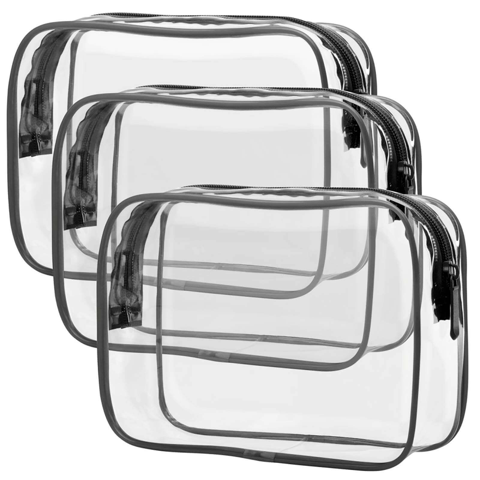 men's clear travel toiletry bag TSA Approved PACKISM Clear Travel Bags for Toiletries