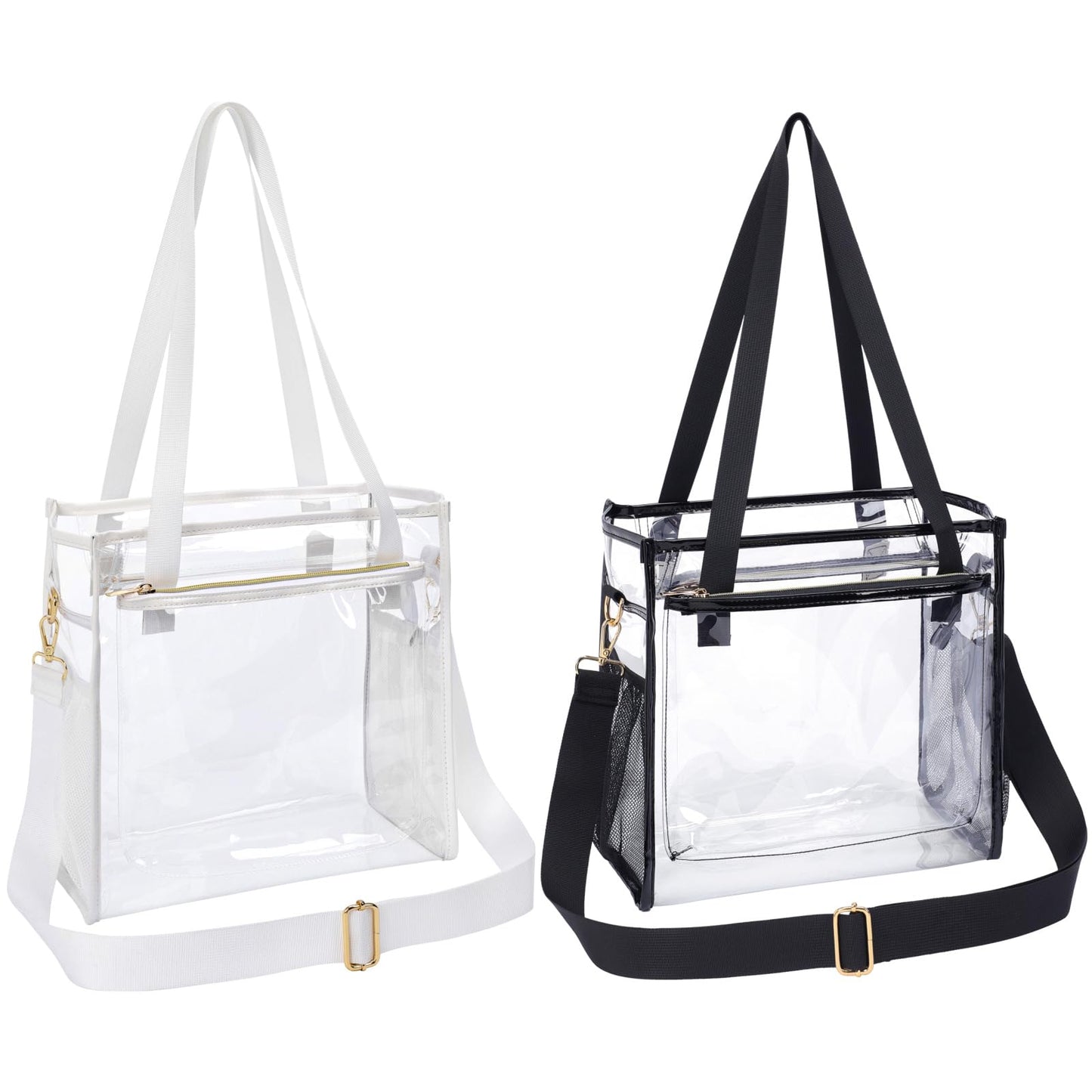 PACKISM Holographic Clear Tote Bag Stadium Approved for Women