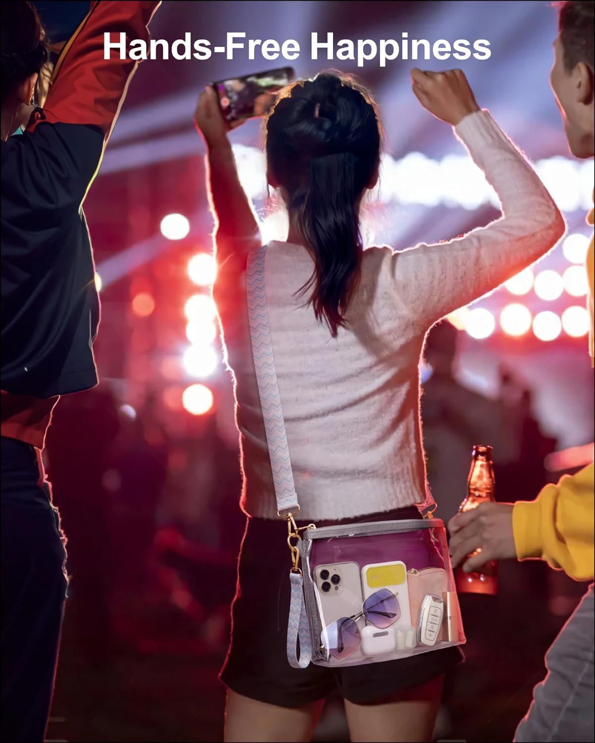 PACKISM Clear Bag Stadium Approved for Women