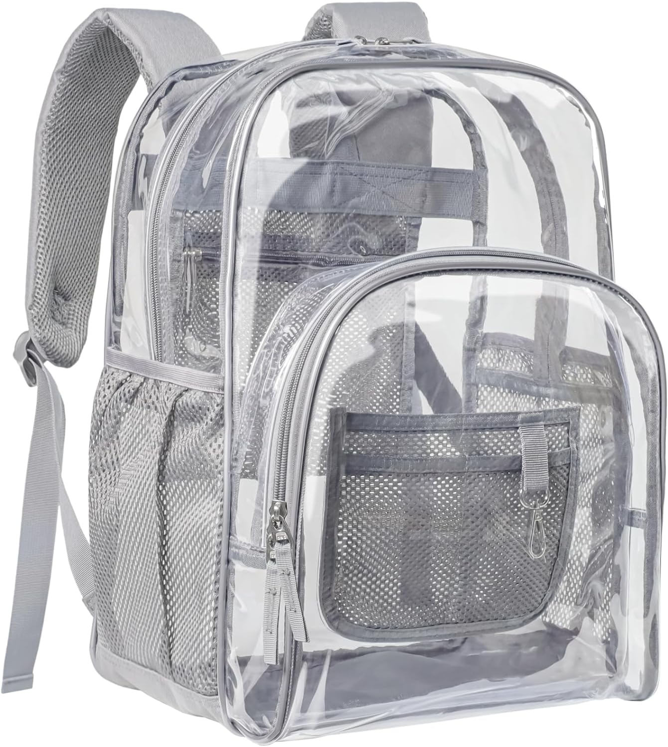 PACKISM Large  Clear Backpack - 17 inch Transparent PVC Student Backpacks for School