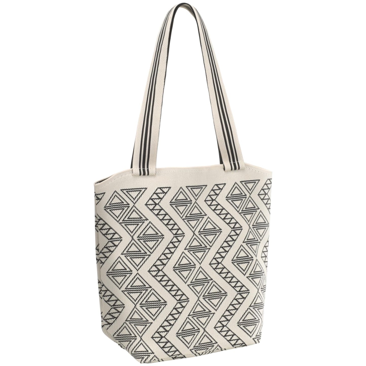 PACKISM Crochet Tote Bags for Women - Knitted Tote Bag Large Capacity Shoulder Bag for Daily and Travel