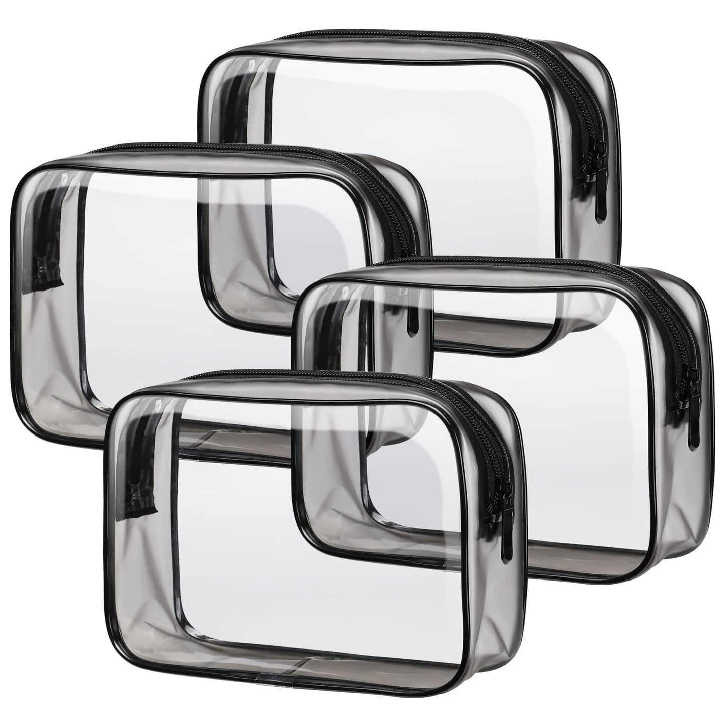 PACKISM Clear Toiletry Bag For Travel 4 Packs
