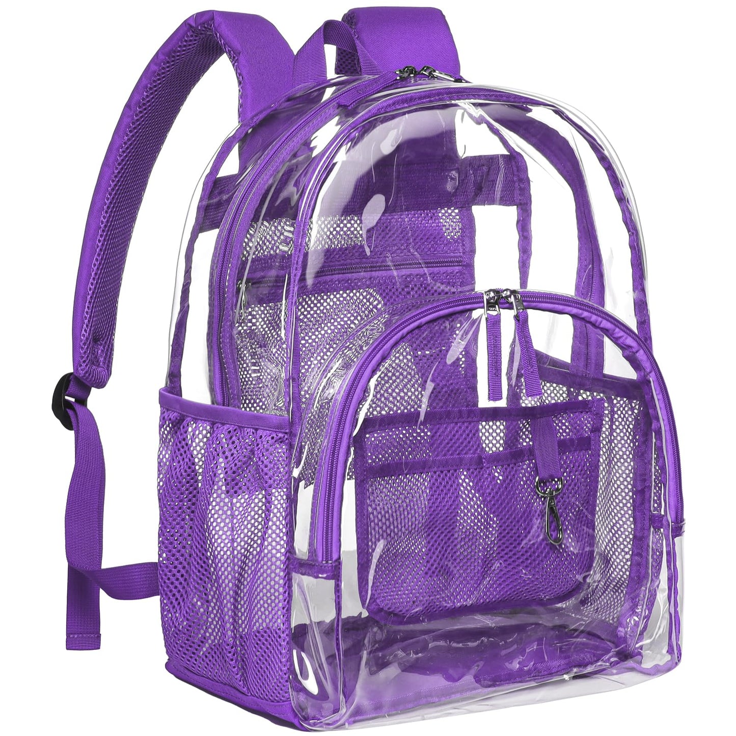 PACKISM Large  Clear Backpack - 17 inch Transparent PVC Student Backpacks for School
