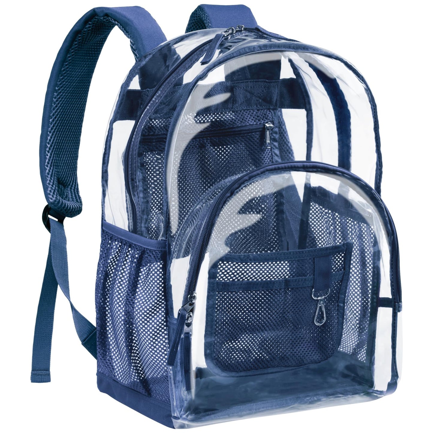 PACKISM Large  Clear Backpack - 17 inch Transparent PVC Student Backpacks for School