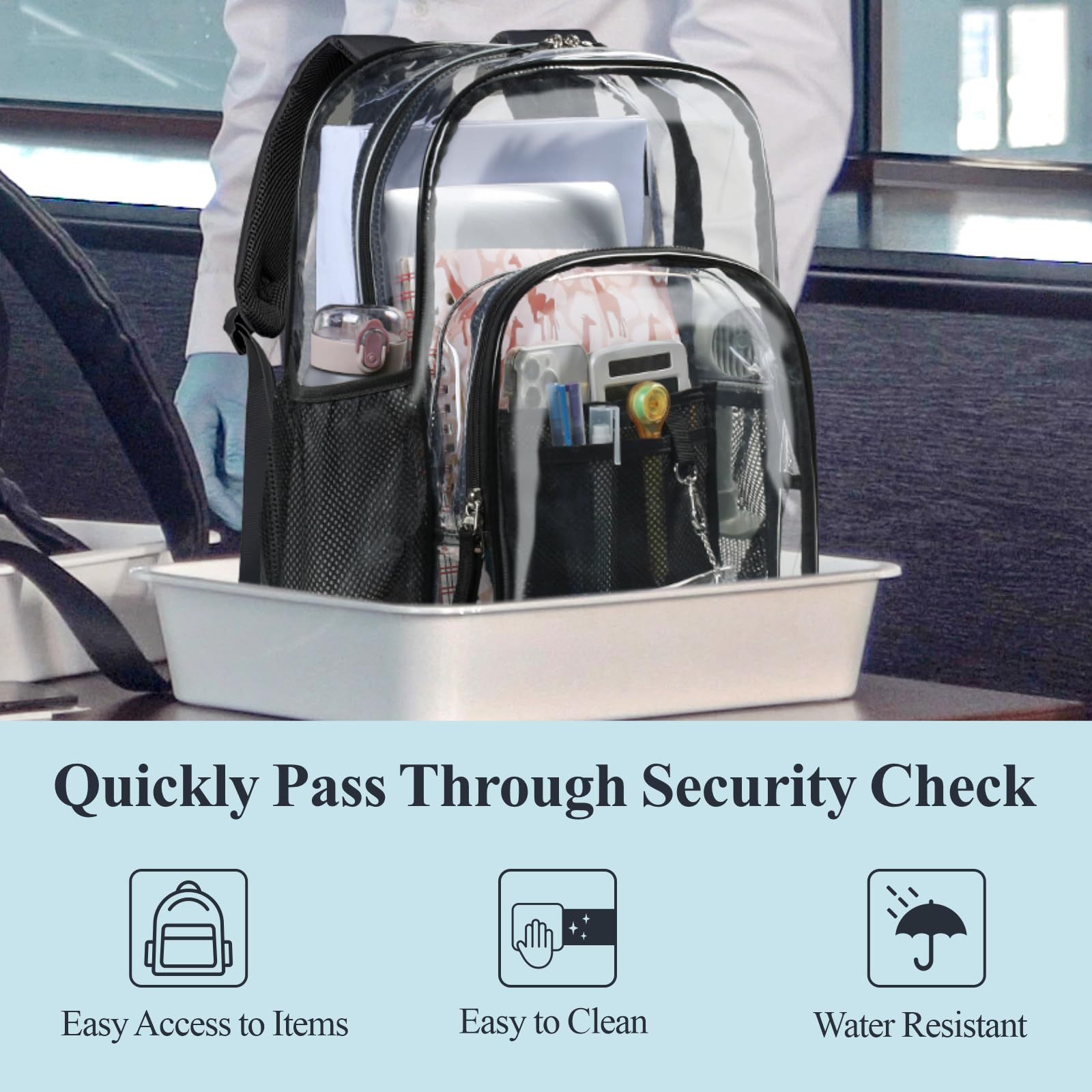 Heavy-duty Clear Backpack, X-Large PACKISM1