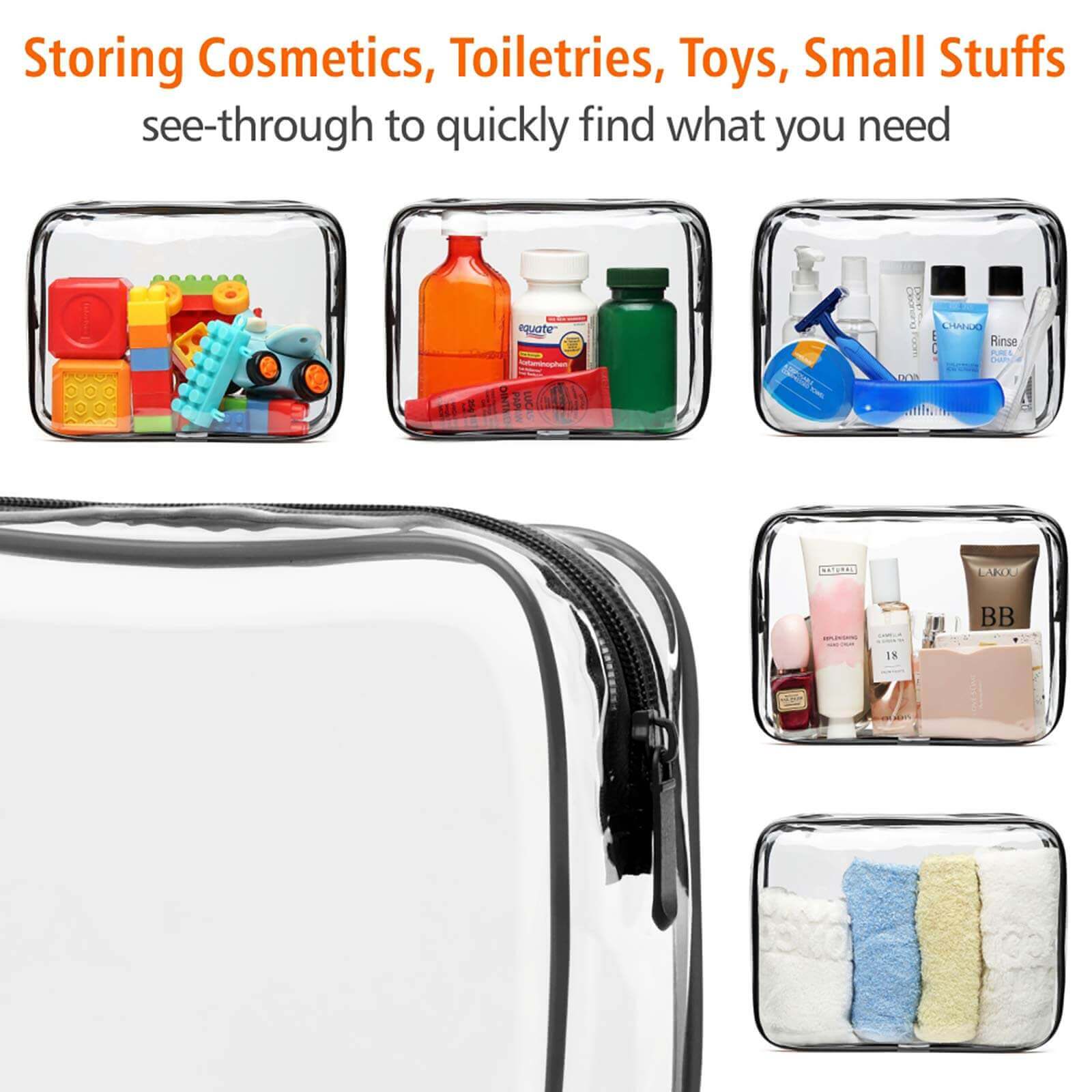 TSA Approved PACKISM Clear Travel Bags for Toiletries TSA Approved PACKISM Clear Travel Bags for Toiletries