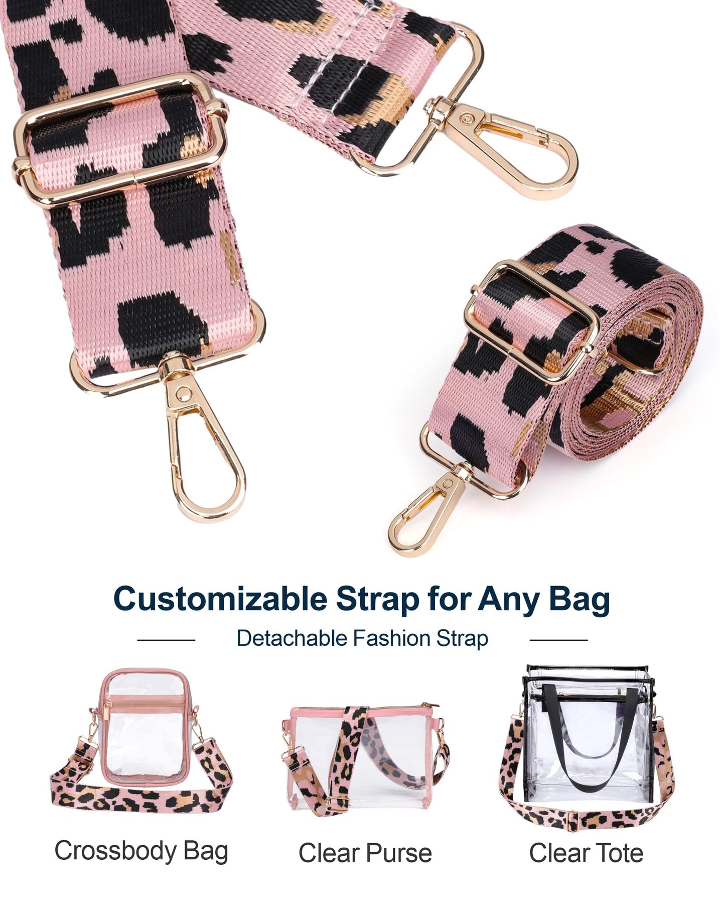 PACKISM Clear Crossbody Sling Bag, Stadium Approved