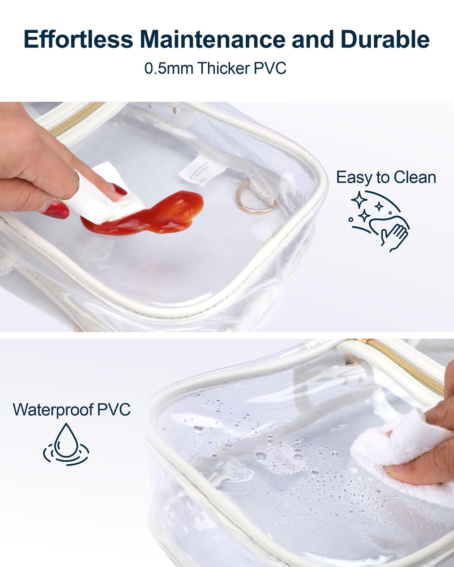 PACKISM Clear Crossbody Sling Bag, Stadium Approved
