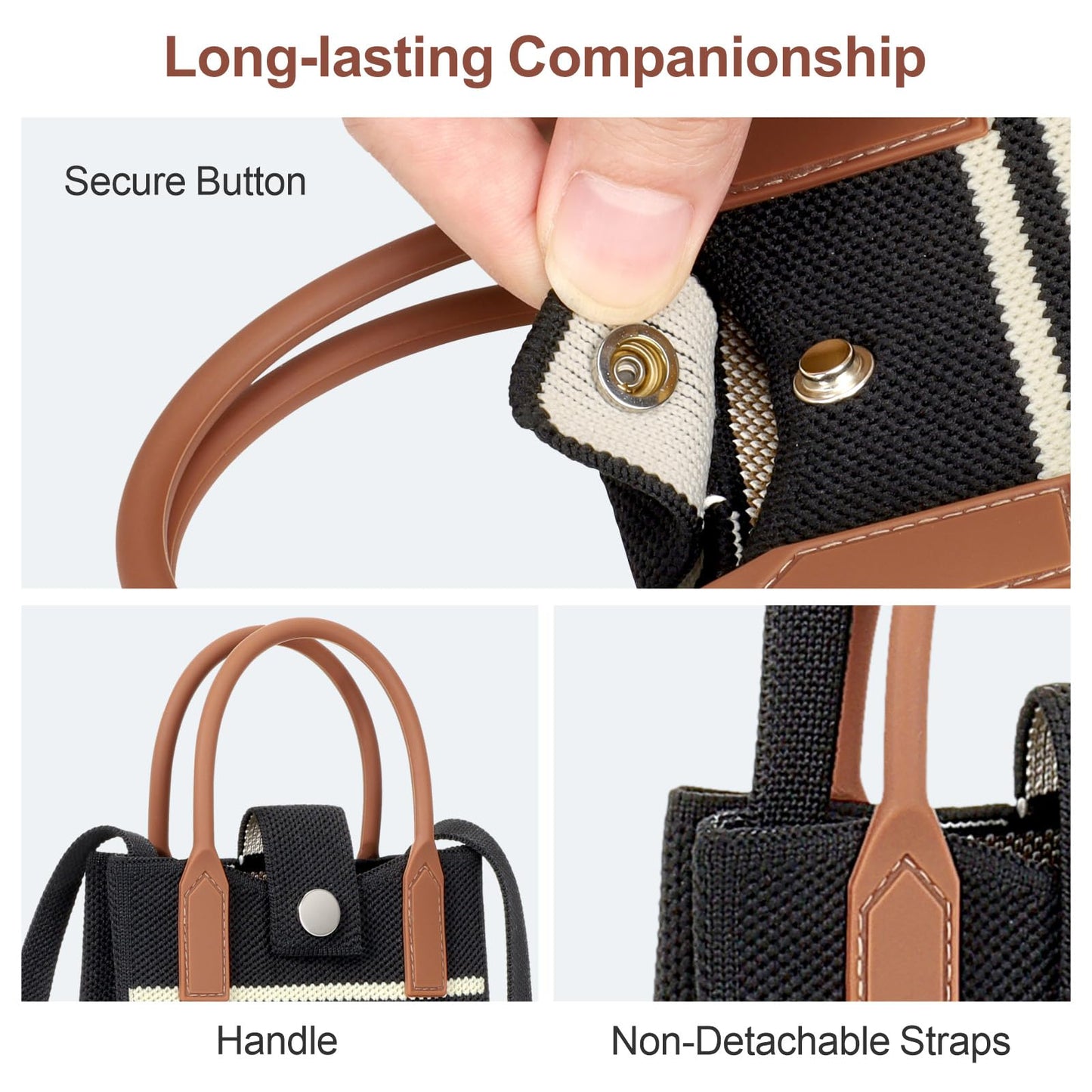 PACKISM Knitted Phone Purse – Versatile Small Crossbody & Tote Bags for Women