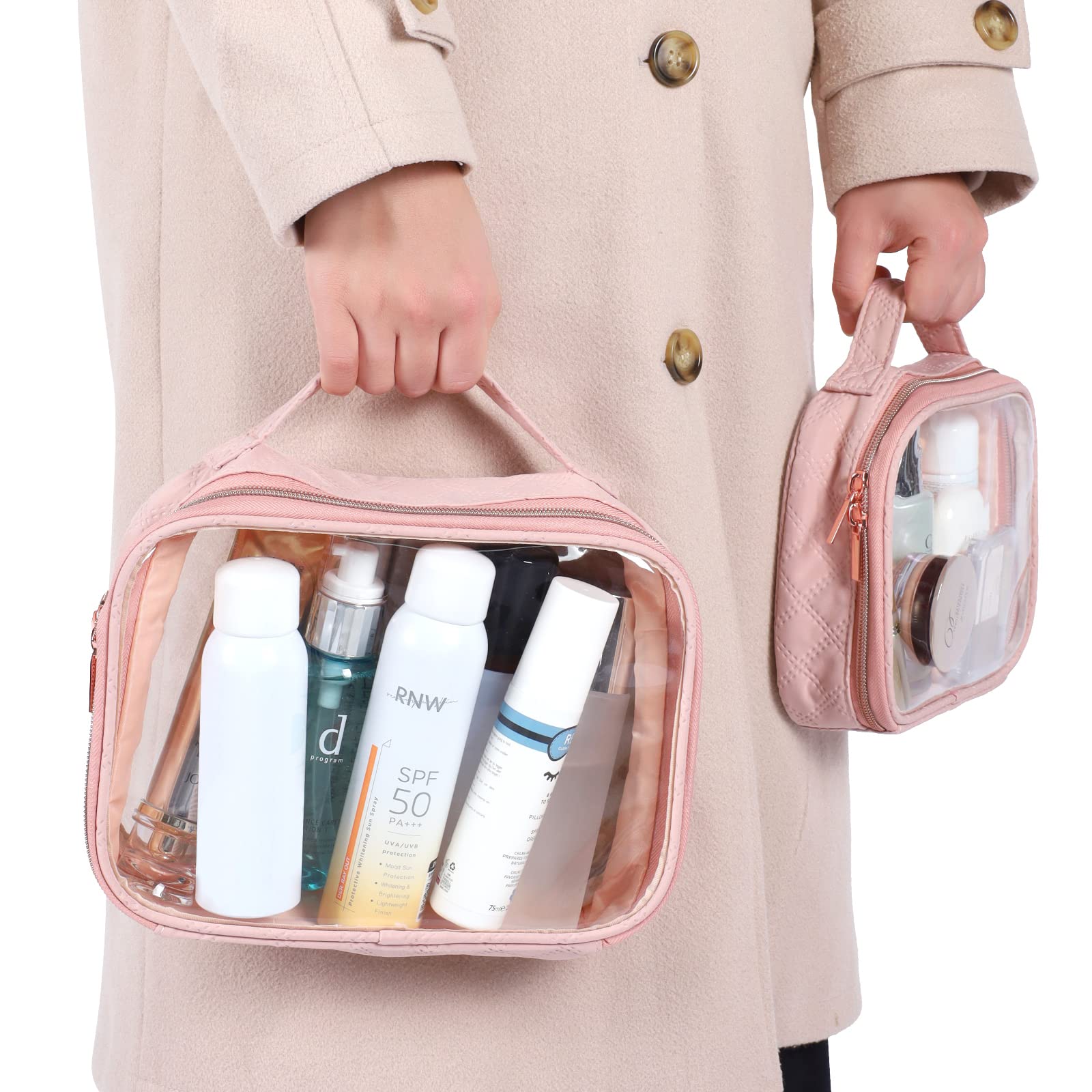 cia travel toiletry bag new TSA Approved PACKISM Clear Travel Bags for Toiletries