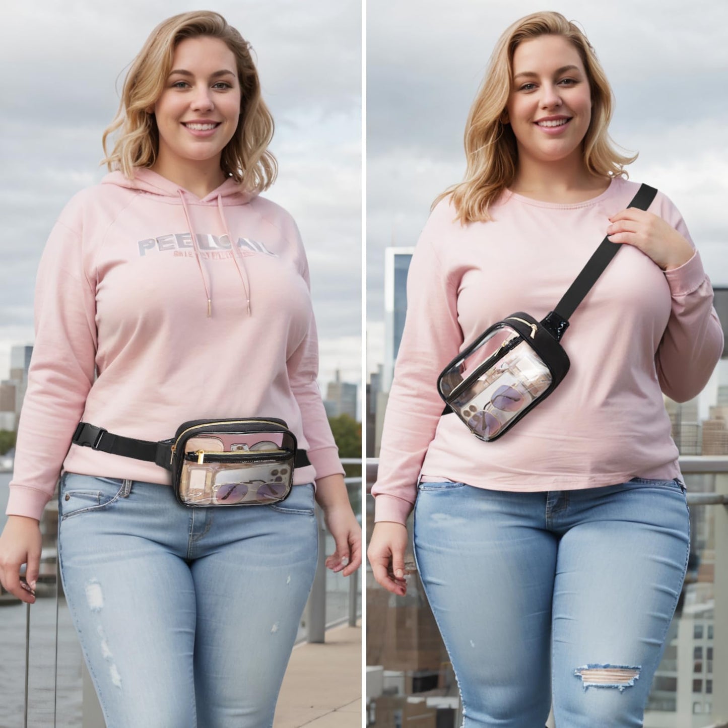 Clear Fanny Pack Stadium Approved